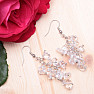 Crystal fashion earrings with stones long