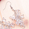 Crystal fashion earrings with stones long