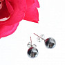 Hematite ball earrings