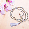 Labradorite necklace with tassel