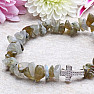 Labradorite bracelet chopped with a zircon cross