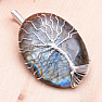 Labradorite pendant with Tree of Life