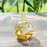 Bottle with gold - decorative bottle 3 cm