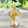 Bottle with gold - decorative decanter 5 cm