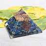 Orgonite pyramid with lapis lazuli large with crystal crystal