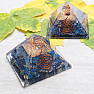 Orgonite pyramid with lapis lazuli large with crystal crystal