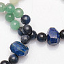 Author's bracelet made of semi-precious stones in blue-green tone with lapis lazuli RB Design 149