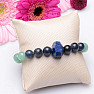 Author's bracelet made of semi-precious stones in blue-green tone with lapis lazuli RB Design 149