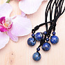 Lapis Lazuli pendant ball nylon cord adjustable length