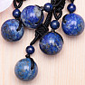 Lapis Lazuli pendant ball nylon cord adjustable length