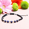 Lapis lazuli fashion bracelet with Shamballa clasp