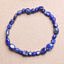 Lapis lazuli bracelet from oval stones A quality