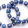 Lapis lazuli cut and seed beads bracelet RB Design 139