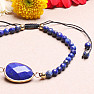 Lapis lazuli exclusive bracelet with Shamballa clasp