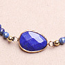 Lapis lazuli exclusive bracelet with Shamballa clasp