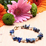 Lapis Lazuli Chopped Bracelet with Mother of Pearl