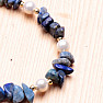 Lapis Lazuli Chopped Bracelet with Mother of Pearl