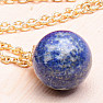 Lapis Lazuli pendant ball with chain