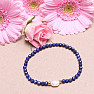 Lapis lazuli with pearl fashion bracelet extra quality cut beads