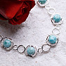 Larimar bracelet silver LD 03 Ag 925