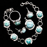 Larimar bracelet silver LD 03 Ag 925