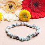 Larimar bracelet made of oval stones