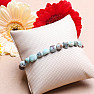 Larimar bracelet made of oval stones