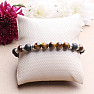 Lava stone men&#39;s bracelet with tiger&#39;s eye