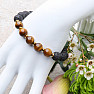 Tiger&#39;s eye and lava stones men&#39;s bracelet RB Design 40