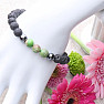 Regalite and Lava Stone Bracelet with Shamballa Clasp