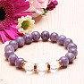 Lepidolite and cut crystal bracelet RB Design 122