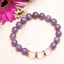 Lepidolite and cut crystal bracelet RB Design 122