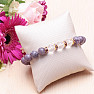 Lepidolite and cut crystal bracelet RB Design 122