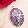 Lepidolite pendant with Tree of Life