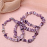 Chopped lepidolite bracelet