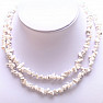 Magnesite (Howlit white) necklace chopped