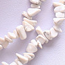 Magnesite (Howlit white) necklace chopped