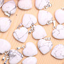 Magnesite pendant in the shape of a heart