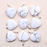 Magnesite heart pendant