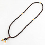 Japa Mala Rosewood Necklace with Dorje