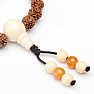 Japa Mala rudraksha necklace with colorful beads