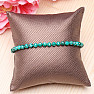 Malachite bracelet AA quality cut beads extra