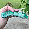 Malachite polished slice 1