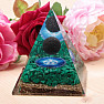 Orgonite pyramid with malachite large