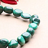 Malachite bracelet made of ovals extra A quality