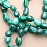 Malachite bracelet made of ovals extra A quality