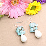 Amazon and Mother of Pearl fashion earrings