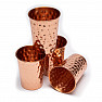 Copper cup 250 ml decorated with dimples