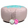 Lotus turquoise meditation pillow