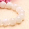 Moonstone white beaded bracelet 12 mm